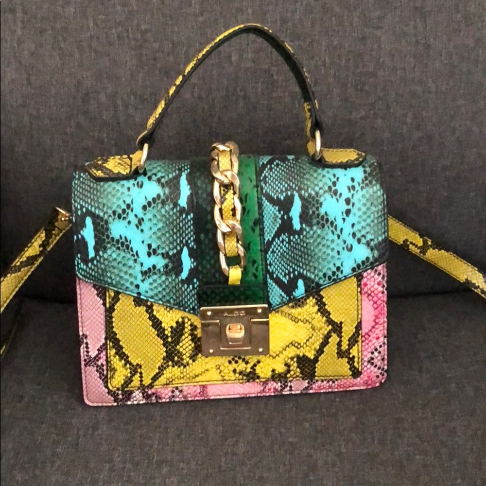 Aldo snake skin bag